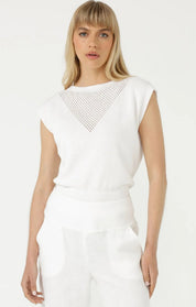 Shop Sacha Drake Chloe Knit Top White - SACHA DRAKE