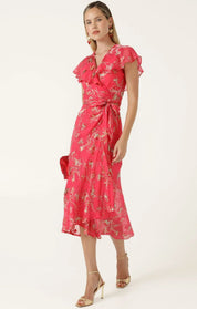 Shop Sacha Drake Eleanor Silk Wrap Dress - SACHA DRAKE