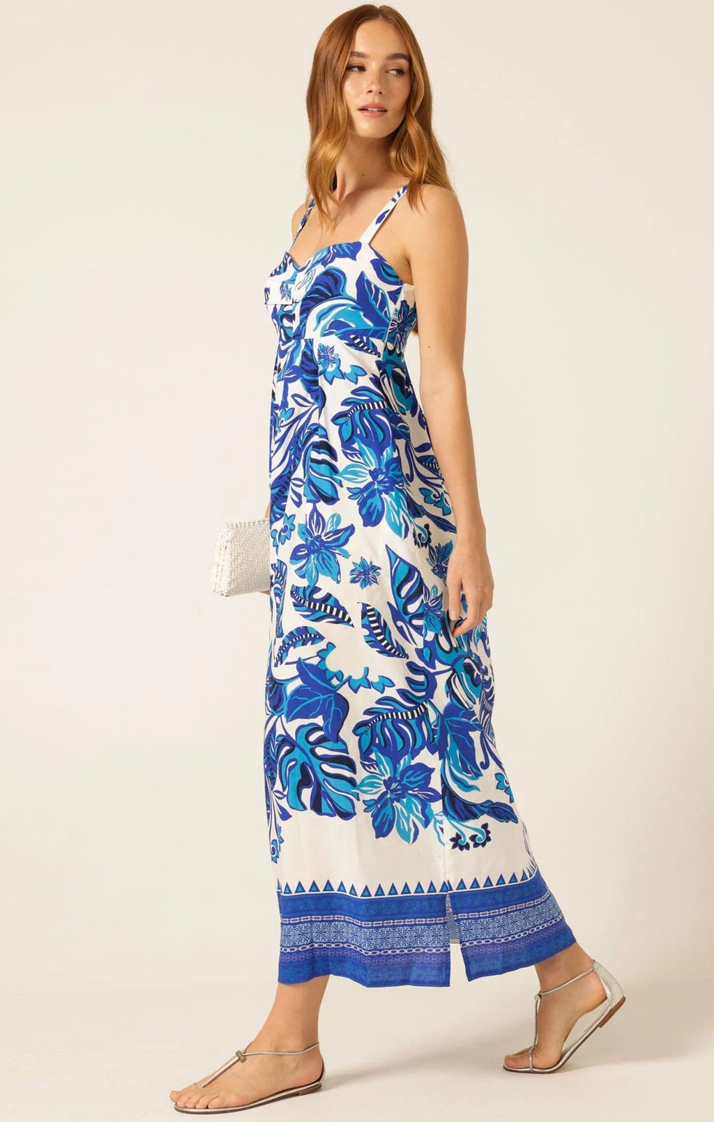 Shop SACHA DRAKE Euro Summer Maxi Dress, Blue Messina - SACHA DRAKE