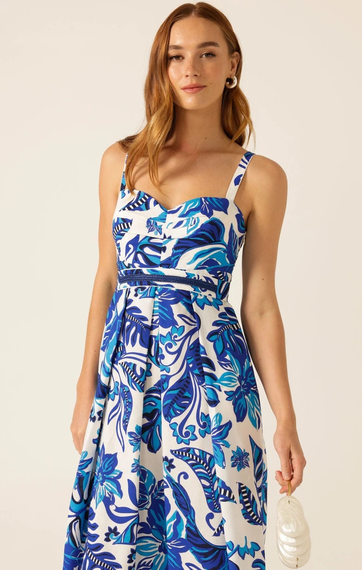 Shop SACHA DRAKE Euro Summer Maxi Dress, Blue Messina - SACHA DRAKE