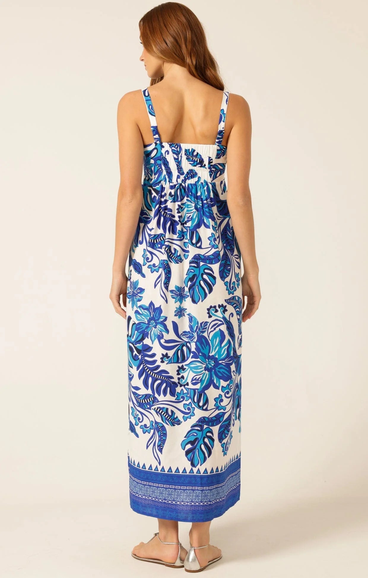 Shop SACHA DRAKE Euro Summer Maxi Dress, Blue Messina - SACHA DRAKE