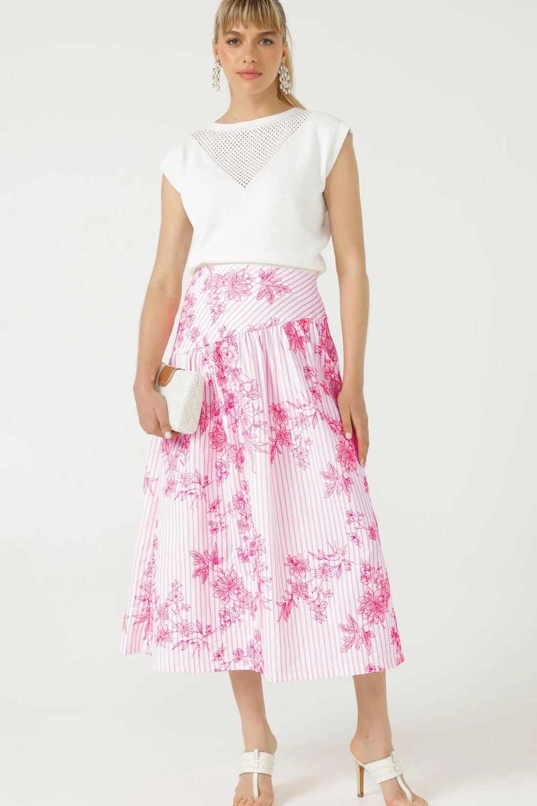 Shop Sacha Drake Ireni Midi Skirt - SACHA DRAKE