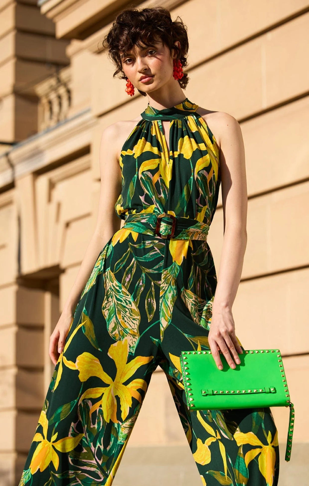 Shop SACHA DRAKE Lemon Lagoon Stretch Jersey Jumpsuit - SACHA DRAKE