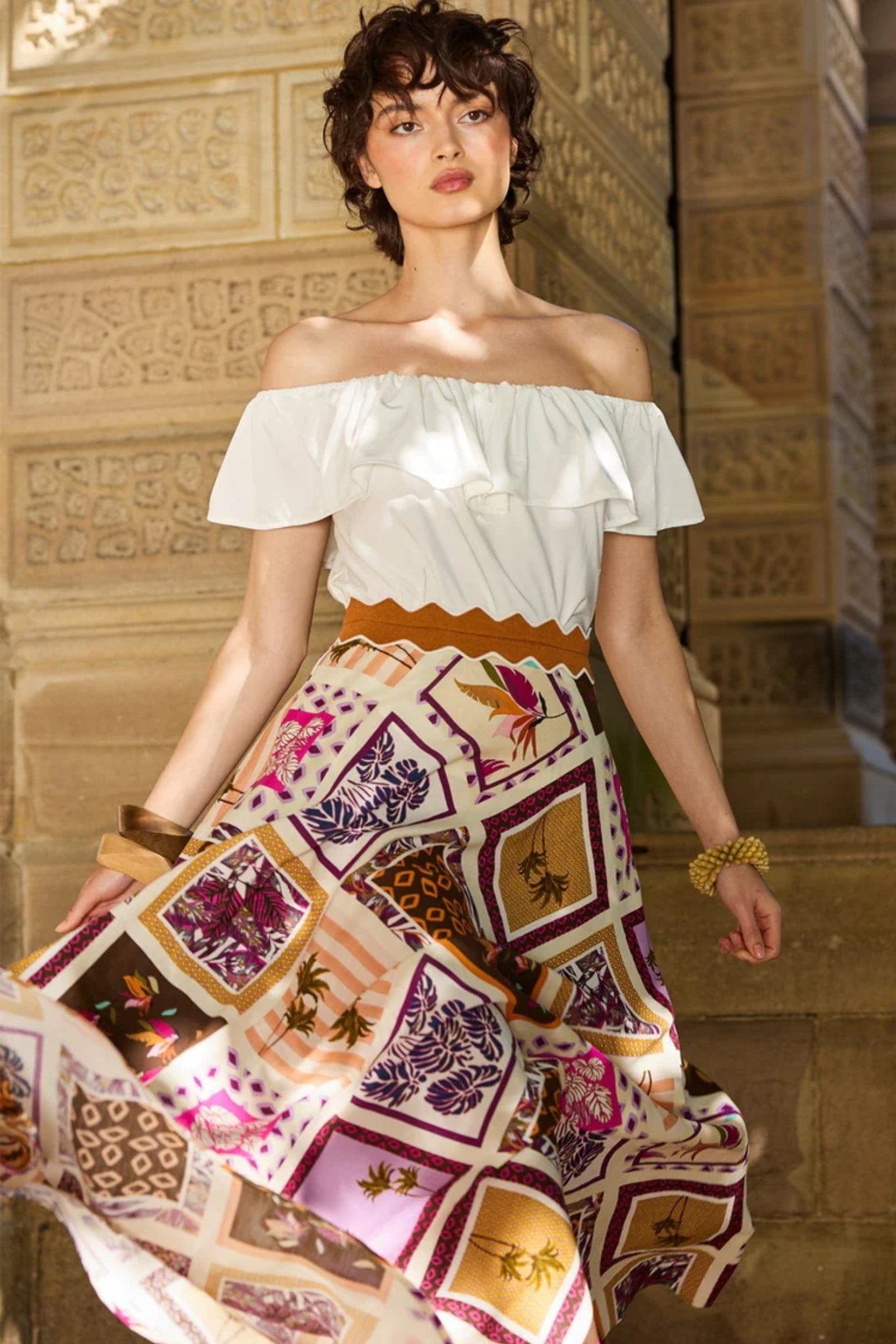 Shop SACHA DRAKE Off Shoulder Frill Top - SACHA DRAKE