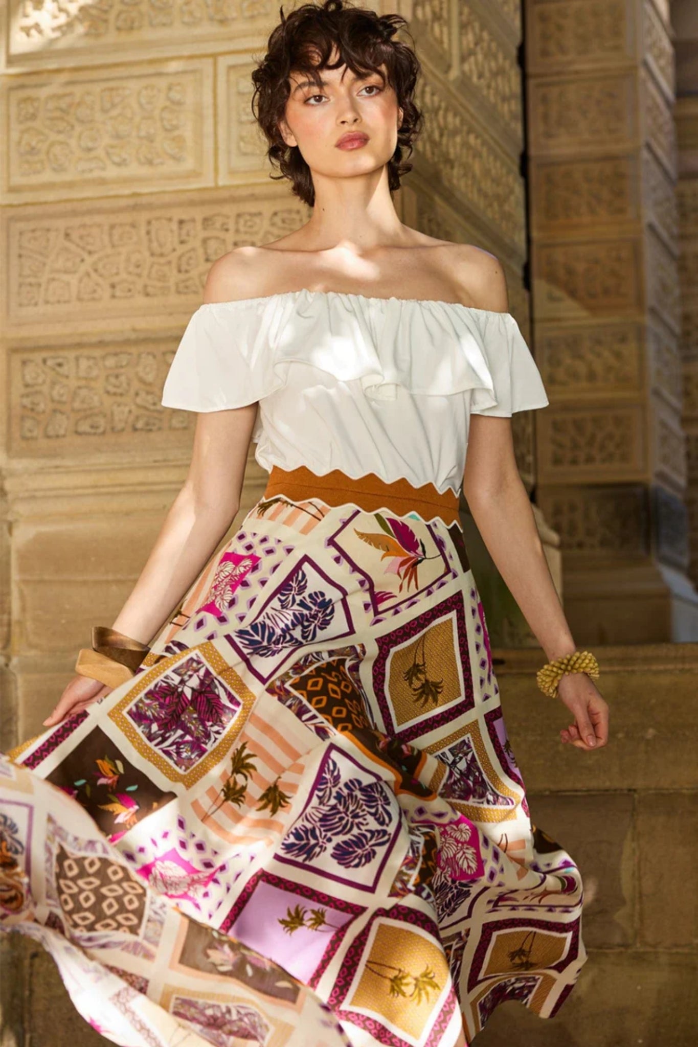 Shop SACHA DRAKE Off Shoulder Frill Top - SACHA DRAKE