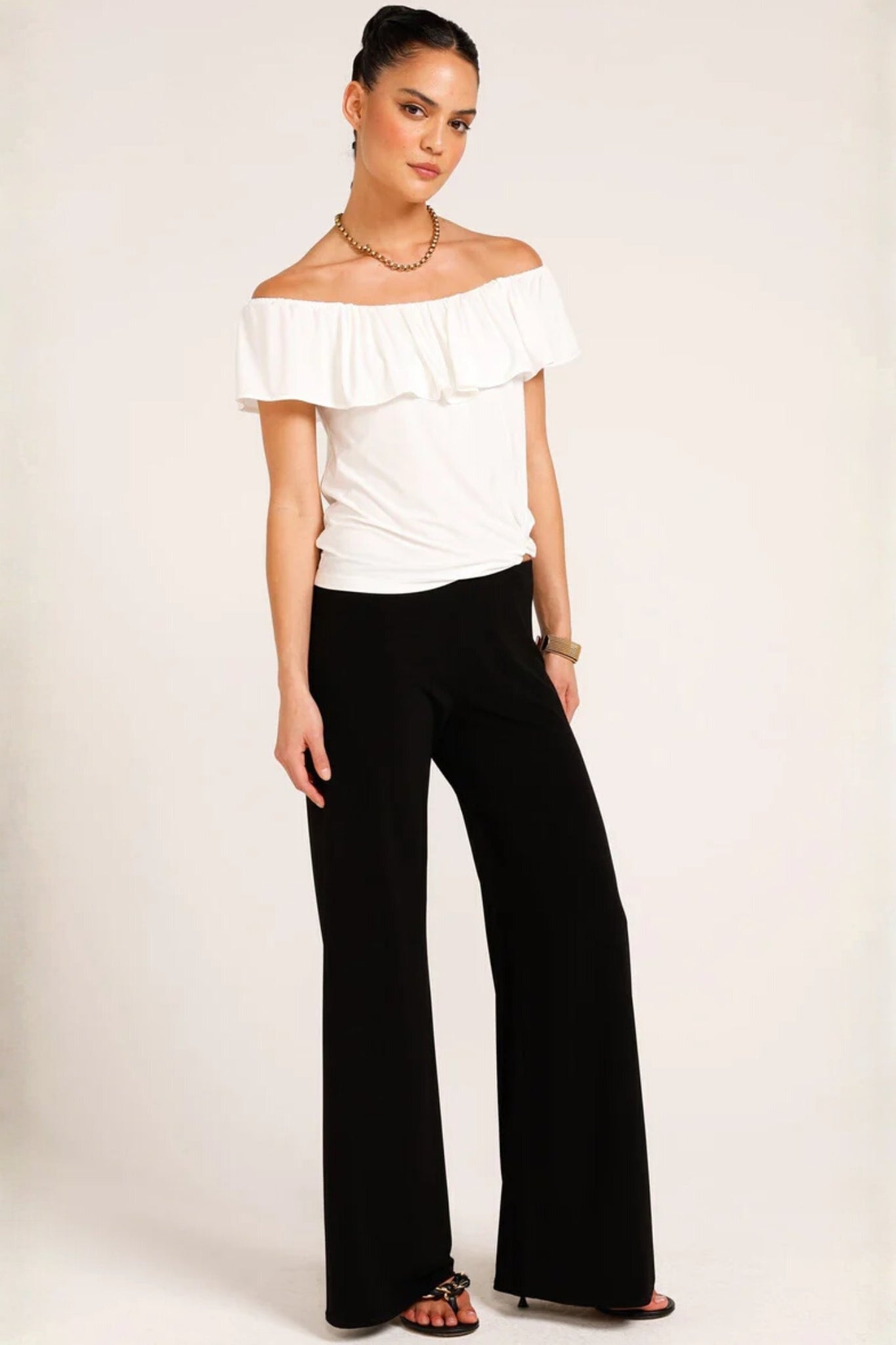 Shop SACHA DRAKE Off Shoulder Frill Top - SACHA DRAKE