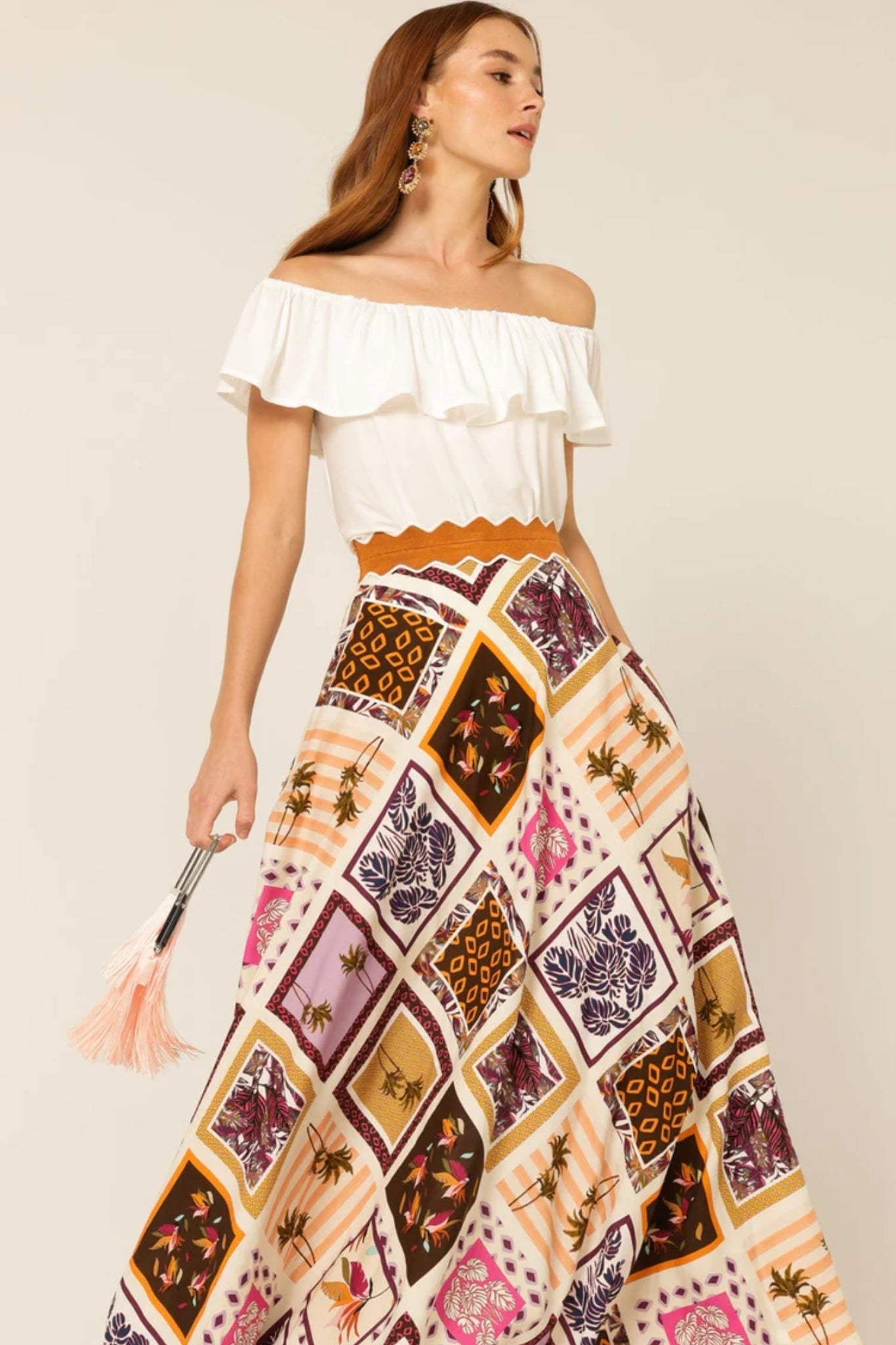 Shop SACHA DRAKE Off Shoulder Frill Top - SACHA DRAKE