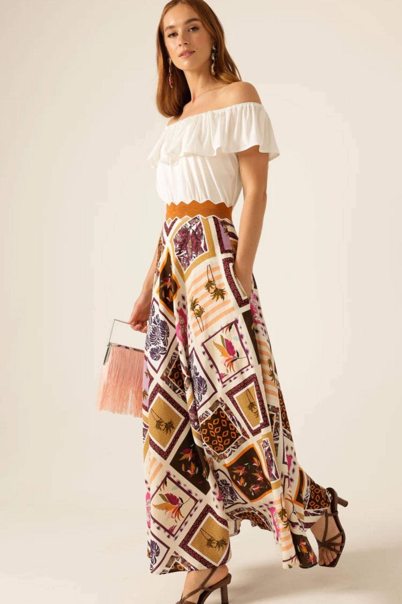 Shop SACHA DRAKE Off Shoulder Frill Top - SACHA DRAKE