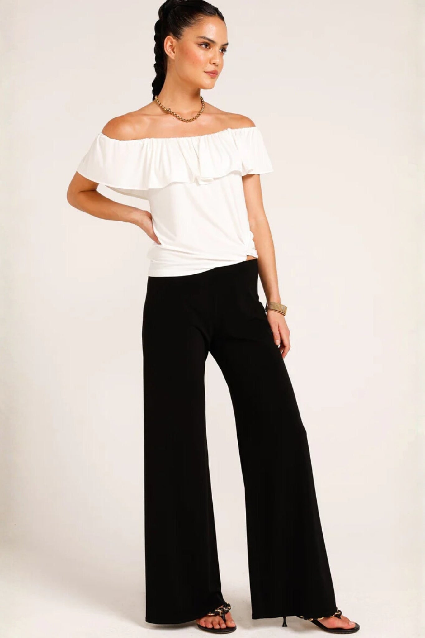 Shop SACHA DRAKE Off Shoulder Frill Top - SACHA DRAKE