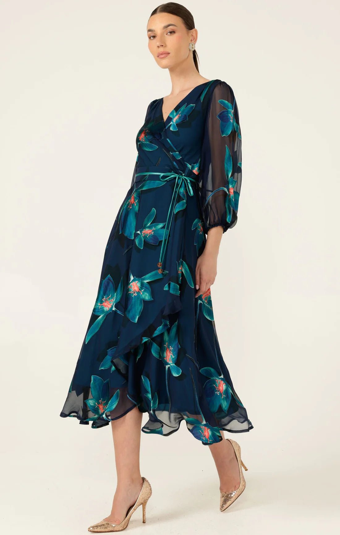 Shop Sacha Drake Pendulum Silk Wrap Dress - SACHA DRAKE