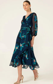Shop Sacha Drake Pendulum Silk Wrap Dress - SACHA DRAKE