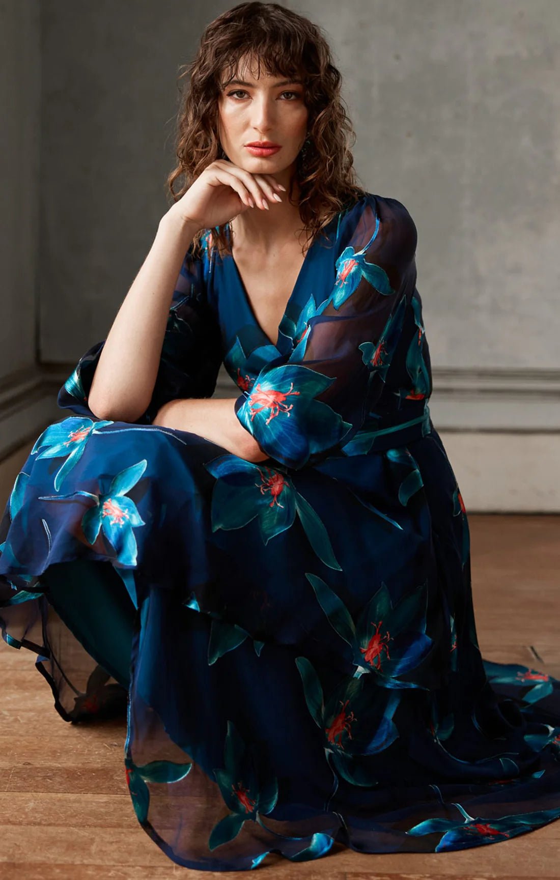 Shop Sacha Drake Pendulum Silk Wrap Dress - SACHA DRAKE