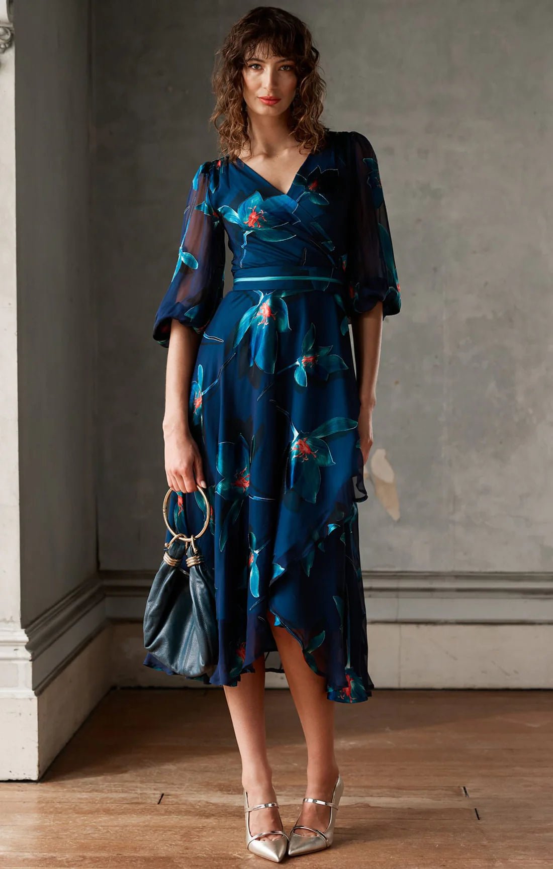 Shop Sacha Drake Pendulum Silk Wrap Dress - SACHA DRAKE