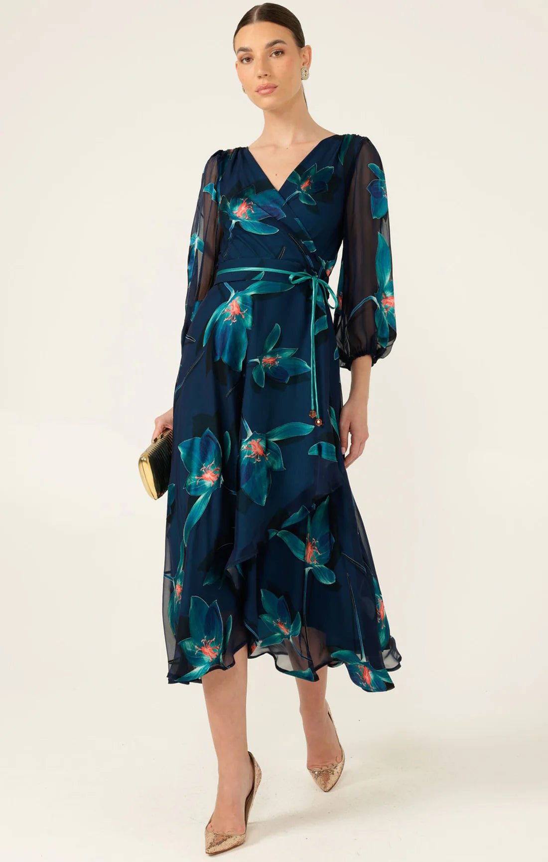 Shop Sacha Drake Pendulum Silk Wrap Dress - SACHA DRAKE