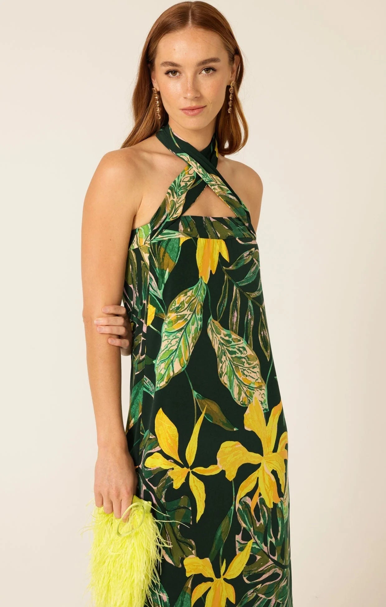 slim fit dress slacks SACHA DRAKE Zesty Squeeze Stretch Jersey Maxi Dress, Womens