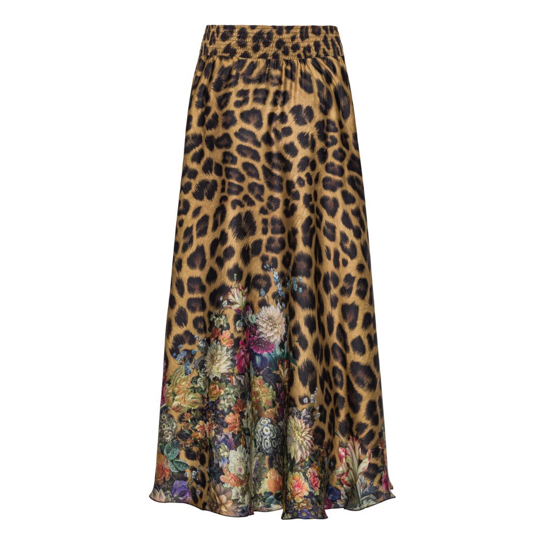 Shop Savannah Skirt | Flower Leopard Print - Karmamia Copenhagen