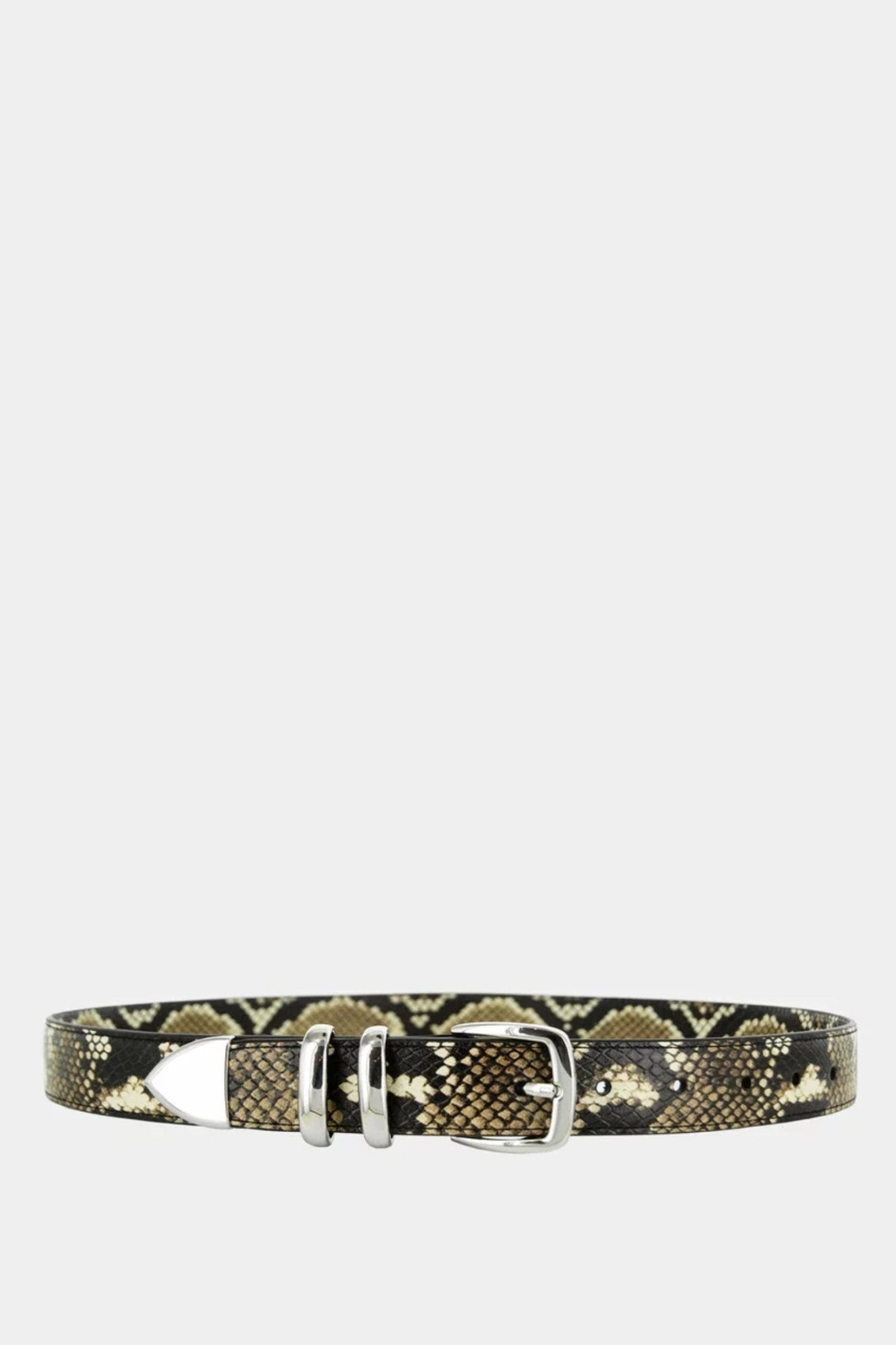 Shop Senso Bessy II Python Snake Print Leather Belt - Senso