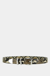 Shop Senso Bessy II Python Snake Print Leather Belt - Senso
