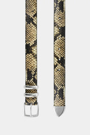 Shop Senso Bessy II Python Snake Print Leather Belt - Senso