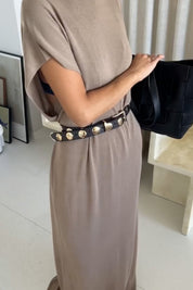Shop Senso Bobbi I Cocoa Calf Leather Belt - Senso