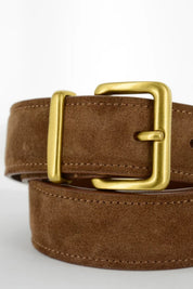 Shop Senso Brianna I Chestnut Calf Suede Leather Belt - Senso
