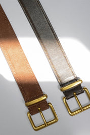 Shop Senso Brianna I Chestnut Calf Suede Leather Belt - Senso