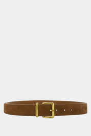 Shop Senso Brianna I Chestnut Calf Suede Leather Belt - Senso