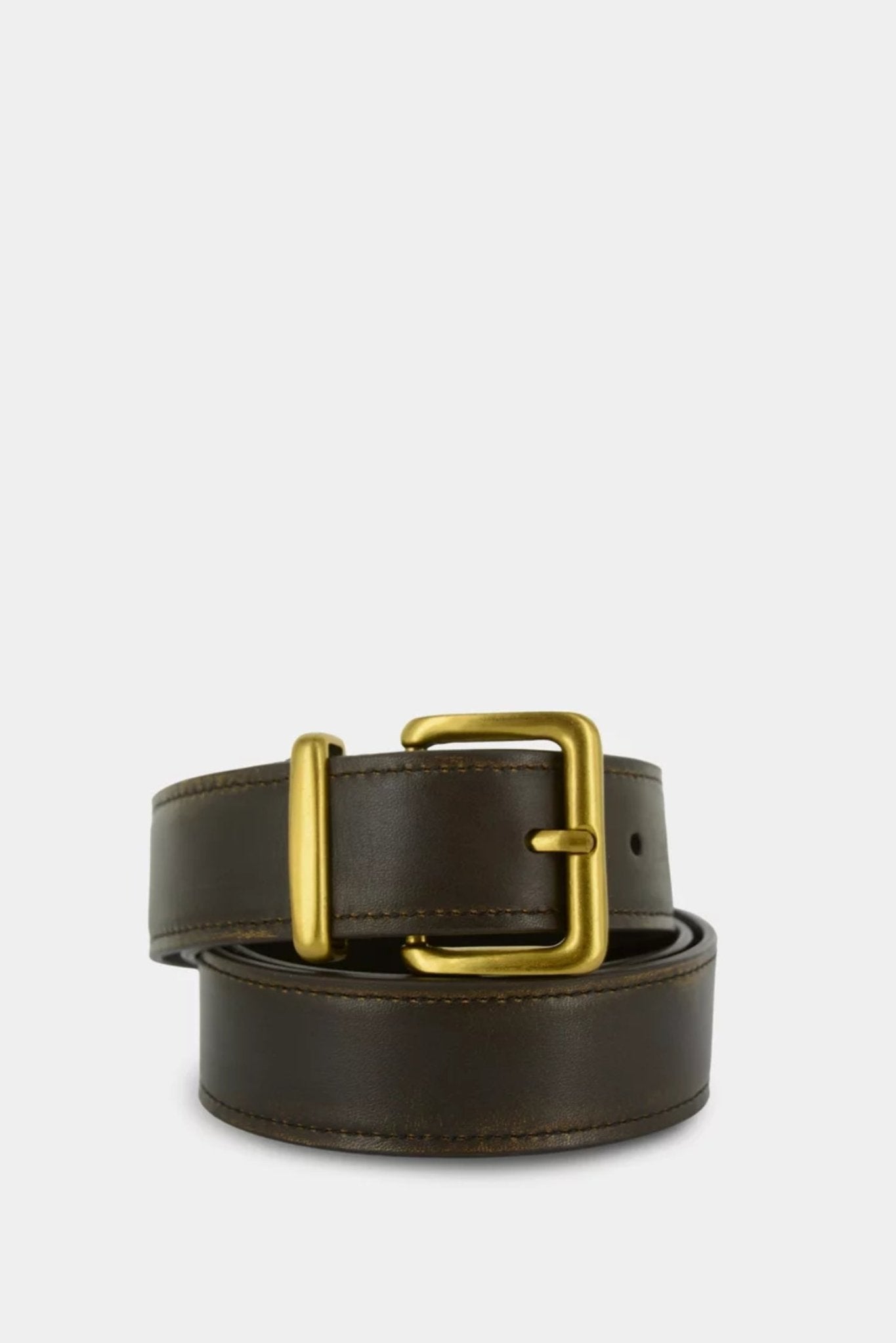 Shop Senso Brianna II Espresso Calf Leather Belt - Senso