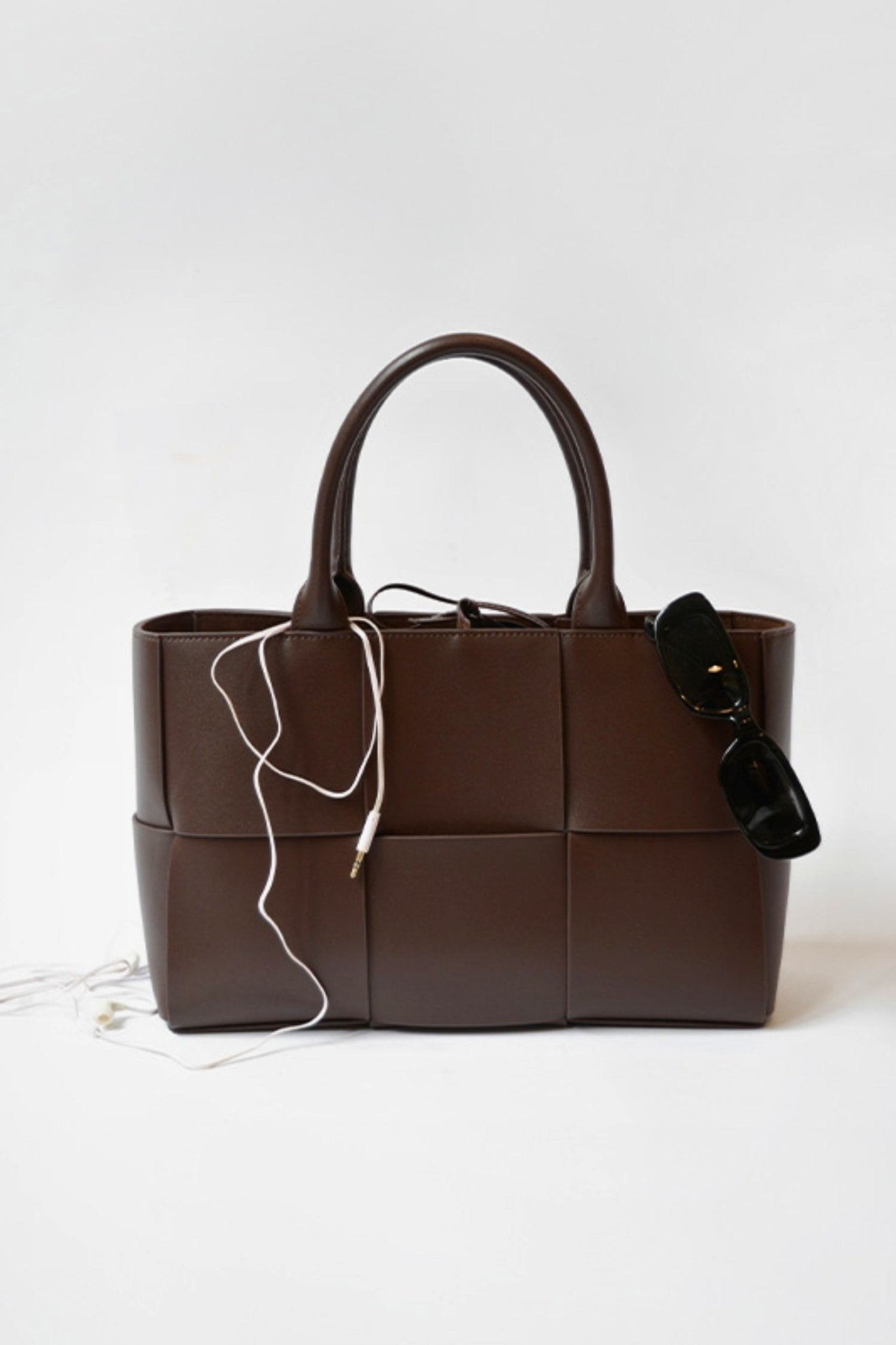 Shop Senso Denver Chocolate Calf Leather Tote Handbag - Senso