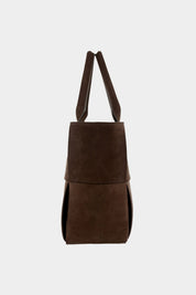 Shop Senso Denver Walnut Calf Suede Leather Tote Handbag - Senso
