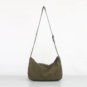 Shop Seoul Crossbody Leather/Nylon Mix Bag | Olive / Black / Grey - Outfox