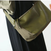 Shop Seoul Crossbody Leather/Nylon Mix Bag | Olive / Black / Grey - Outfox