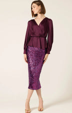 Shop Sequin Stretch Skirt - Sacha Drake