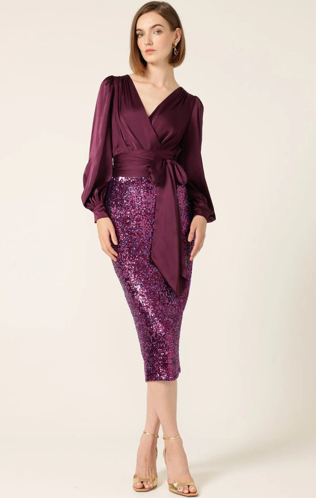 Shop Sequin Stretch Skirt - Sacha Drake