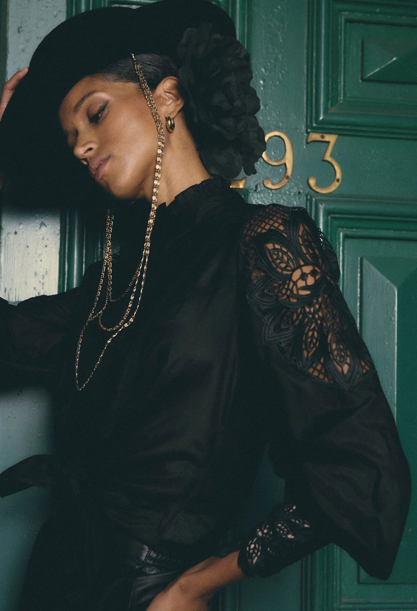 Shop Sevilla Cotton Silk Shirt in Onyx - OnceWas