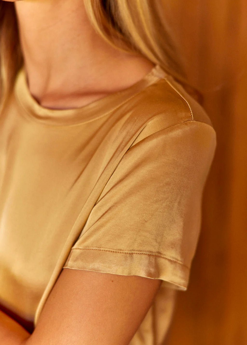 Shop Silane Woven T - Shirt Top | Desert - Lauren Vidal Paris