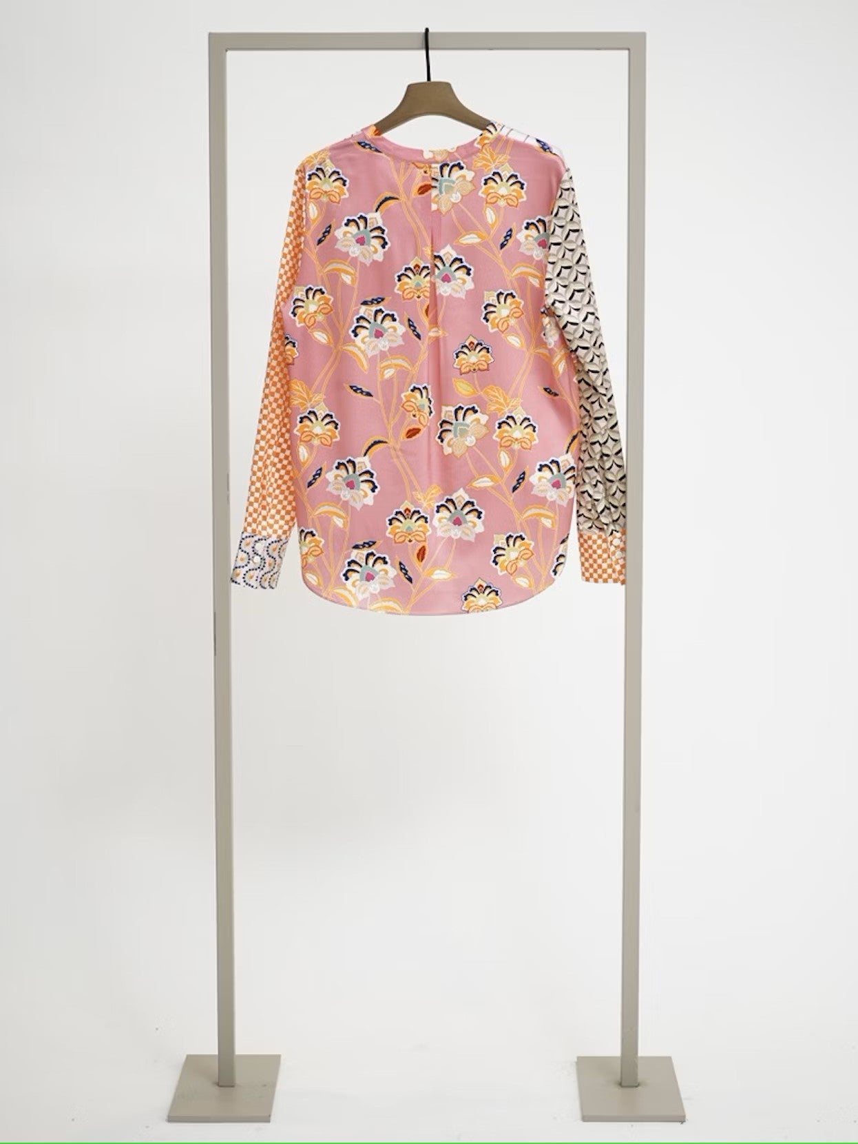 Shop Silk Blouse in Bubblegum Multi - Herzen's Angelegenheit