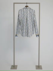 Shop Silk Blouse in Seaside Multi - Herzen's Angelegenheit