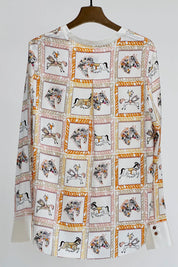 Shop Silk Tunic | Marigold Print - Herzen's Angelegenheit