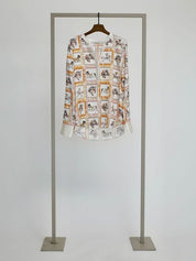 Shop Silk Tunic | Marigold Print - Herzen's Angelegenheit