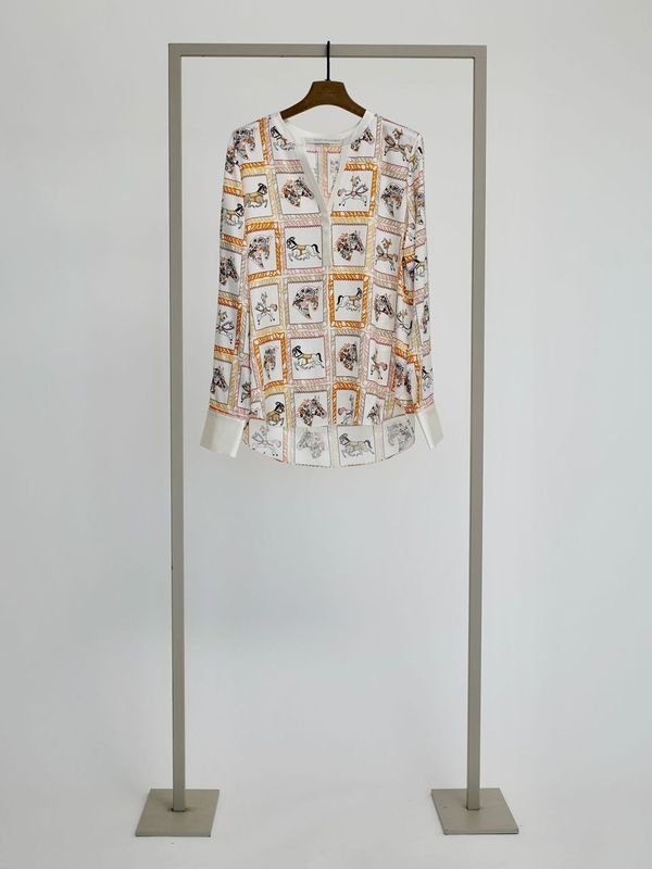 Shop Silk Tunic | Marigold Print - Herzen's Angelegenheit