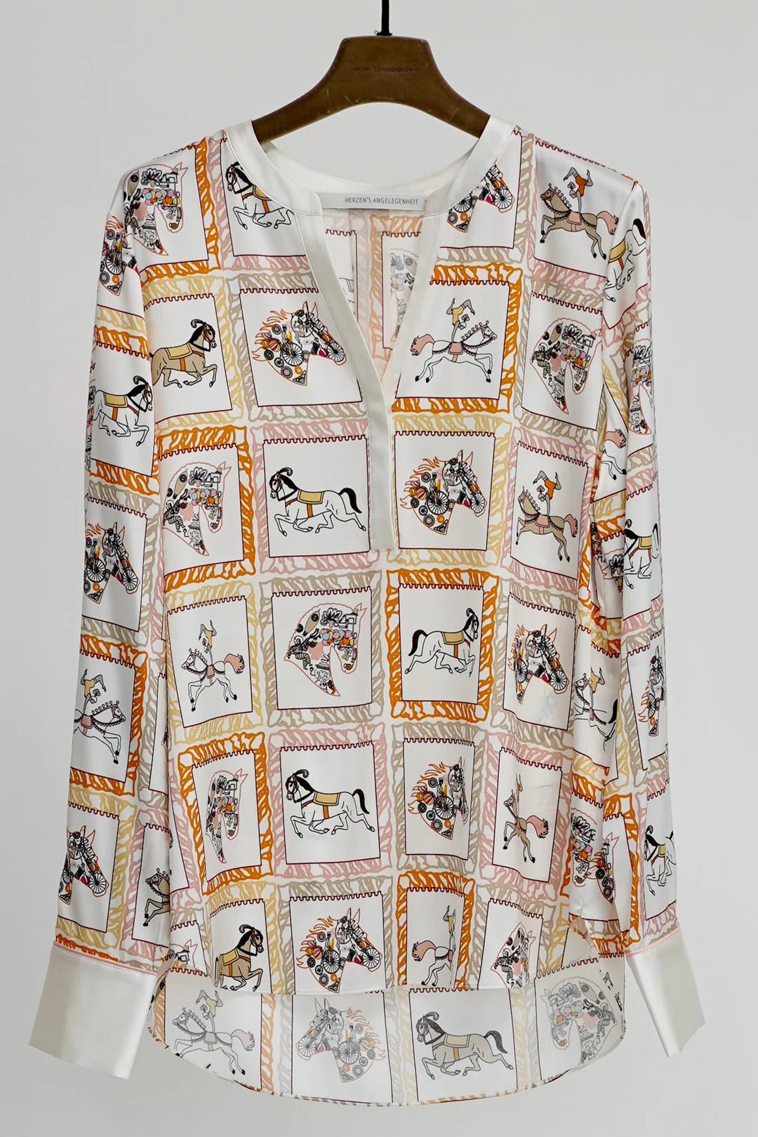 Shop Silk Tunic | Marigold Print - Herzen's Angelegenheit