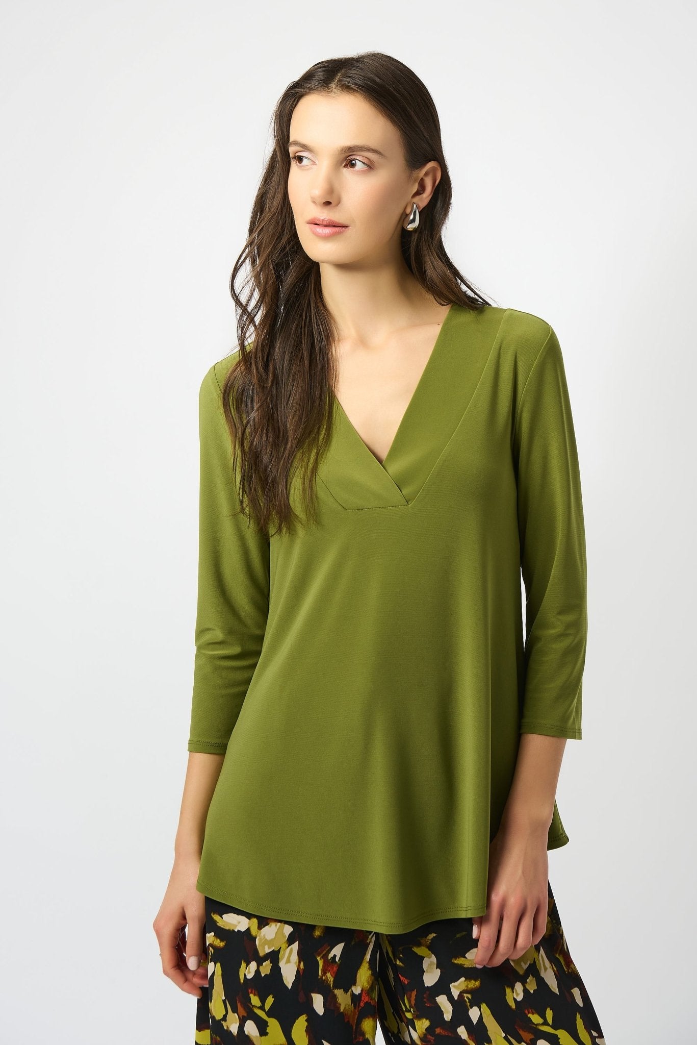 Shop Silky Knit Flared Top - Joseph Ribkoff