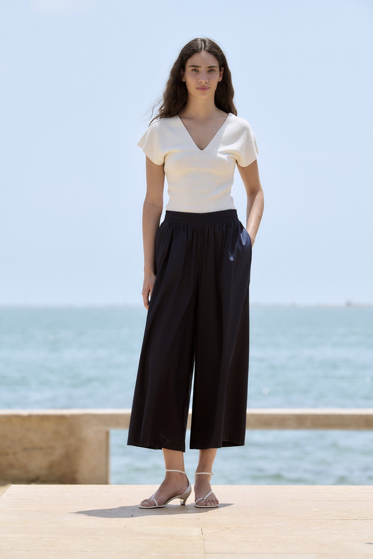 Shop Sita Murt V-Neck Ribbed Sweater Top - Sita Murt