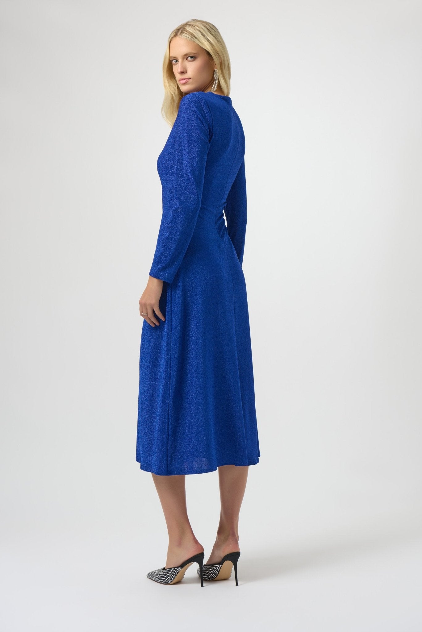 Shop Sparkle Knit Fit & Flare Dress - Joseph Ribkoff