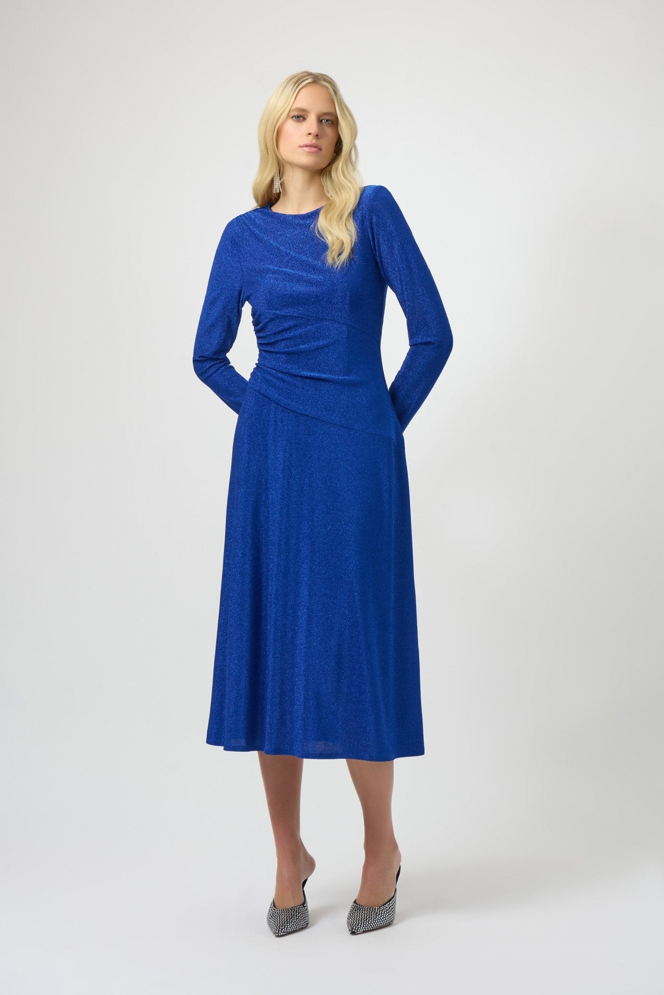 Shop Sparkle Knit Fit & Flare Dress - Joseph Ribkoff
