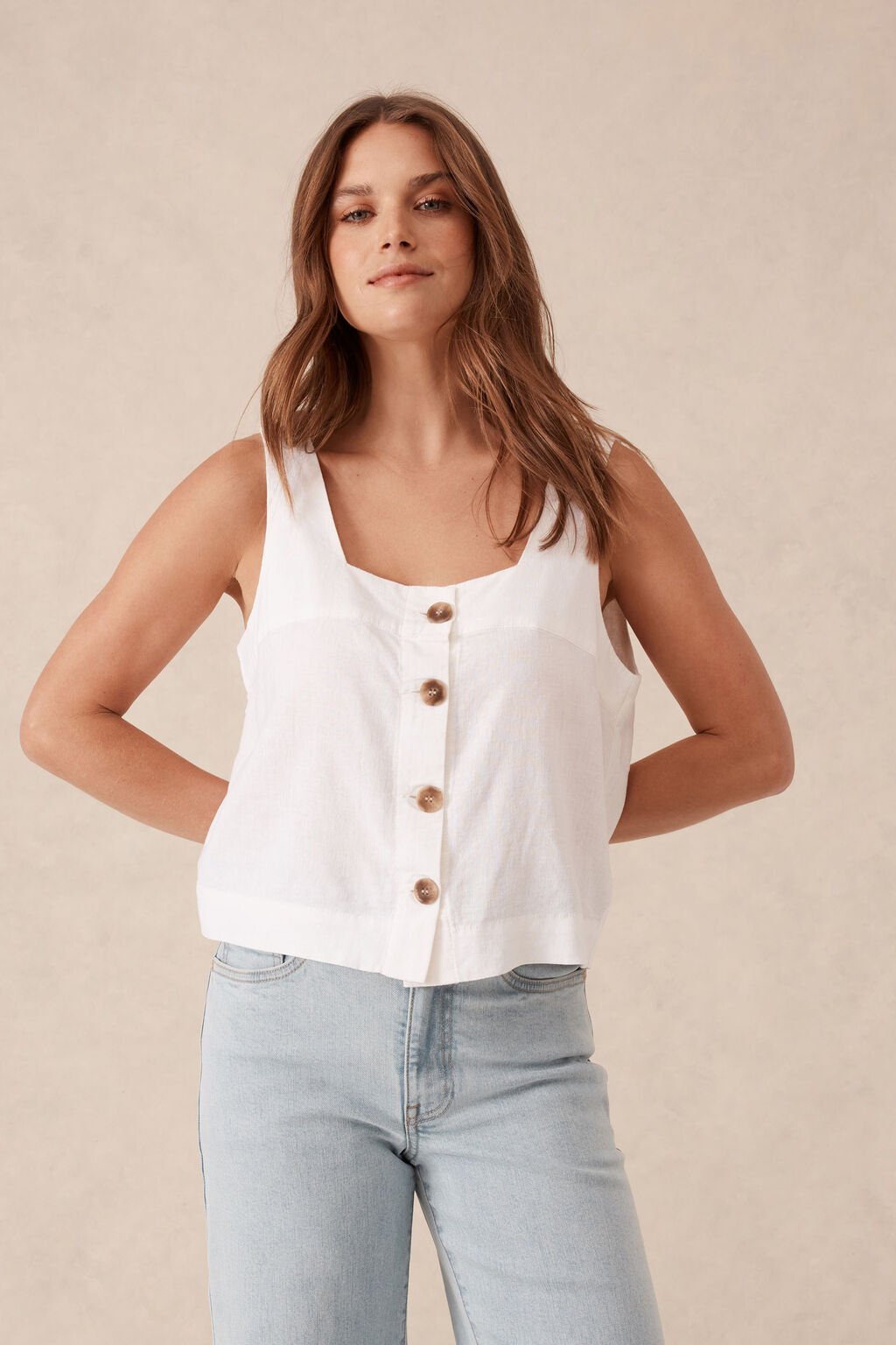 Shop Square Neck Shell Top - Ceres Life