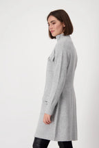 Shop Stand Up Collar Longline Jacket - Monari