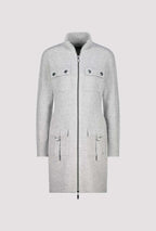 Shop Stand Up Collar Longline Jacket - Monari