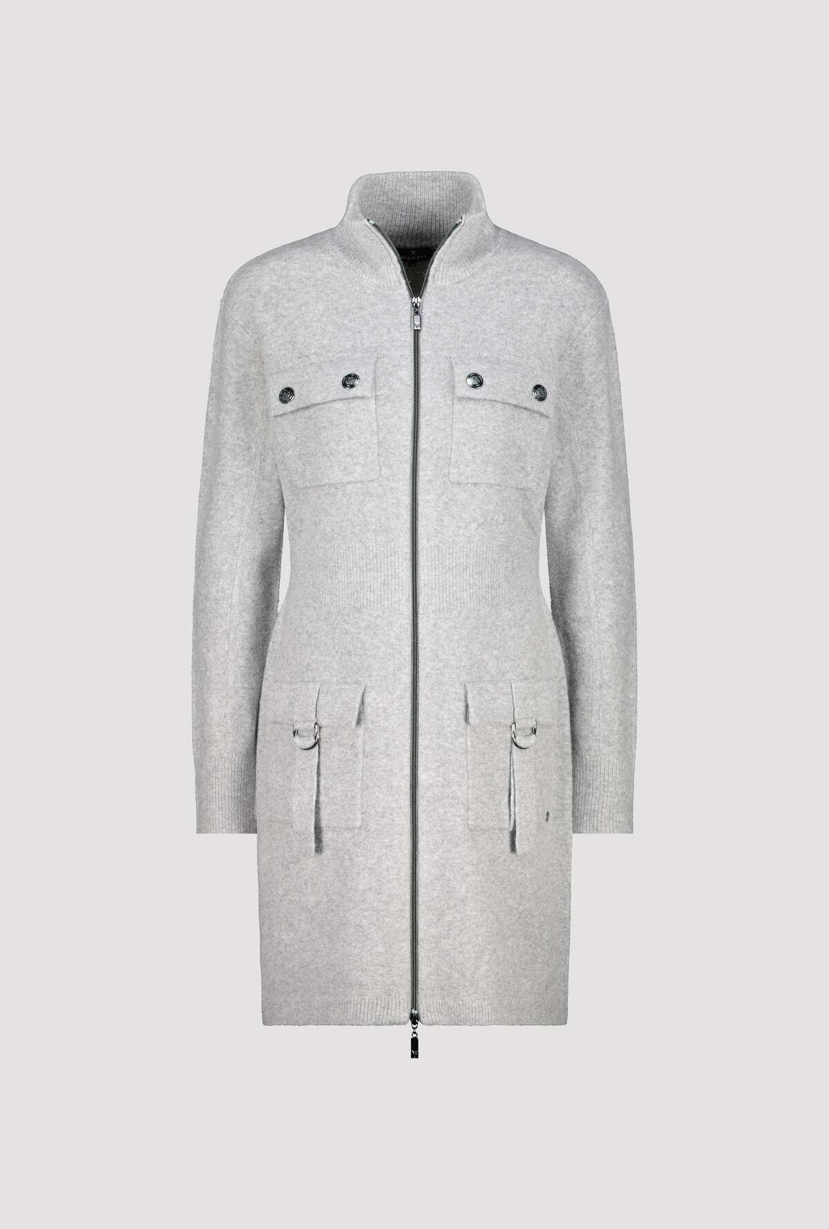 Shop Stand Up Collar Longline Jacket - Monari